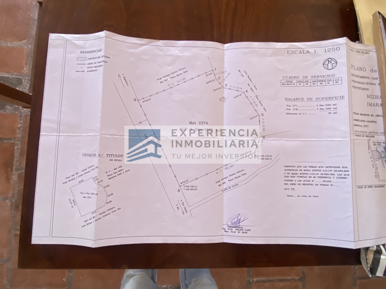 VENTA DE FINCA CON CASA EN SAN CARLOS PROVINCIA DE SALTA