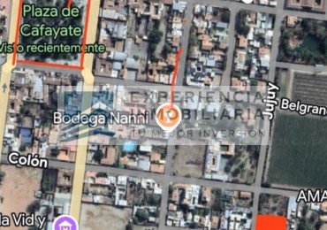 LOTE EN VENTA A SOLO 3 CUADRAS DE LA PLAZA PRINCIPAL DE LA CIUDAD DE CAFAYATE